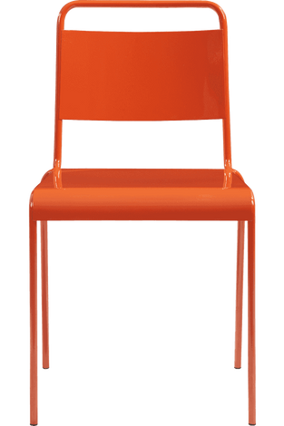 Lucinda Orange Stacking Chair
