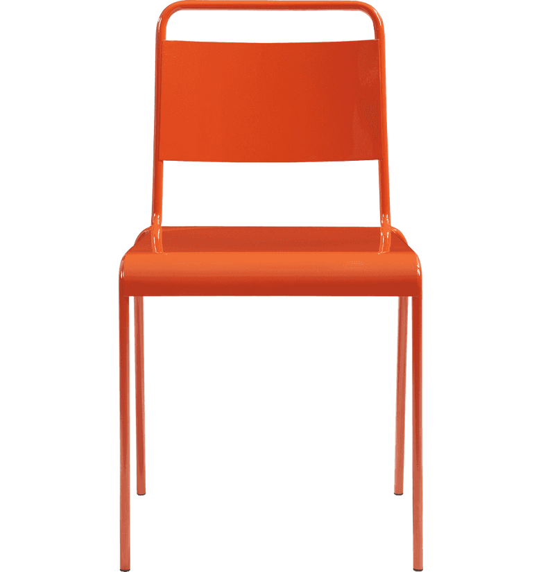 Lucinda Orange Stacking Chair