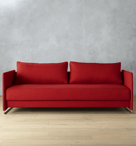 Tandom Red Sleeper Sofa