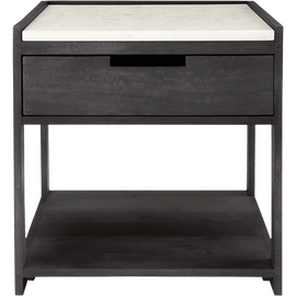 Tux Marble Top Nightstand