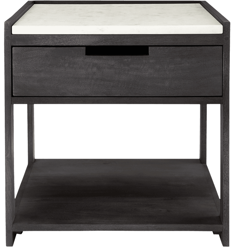 Tux Marble Top Nightstand